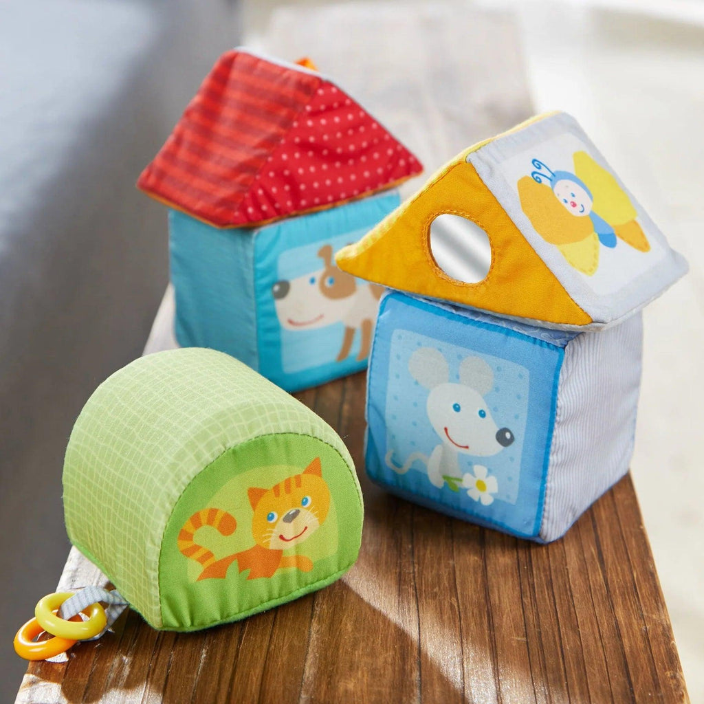 Animal Discovery Cubes Geometry - 5 Soft Blocks - TheToysRoom