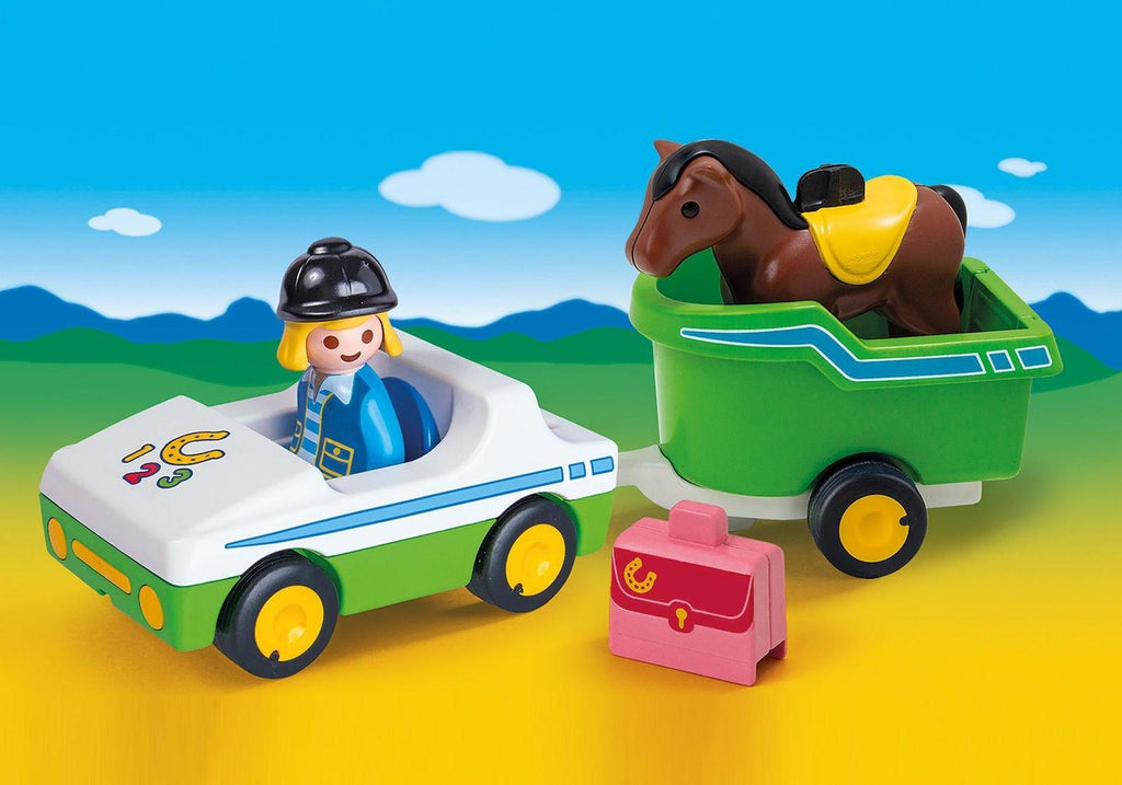 Car with Horse Trailer - TheToysRoom