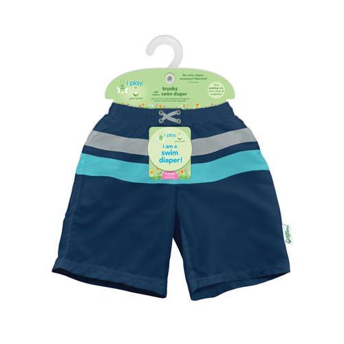 Color Block Trunks w Built-in Swim Diaper - TheToysRoom