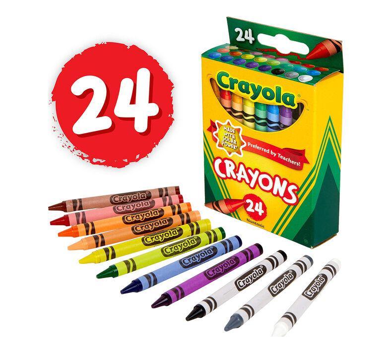 Crayola - Classic Color Crayons, Peggable Retail Pack, 24 Colors - TheToysRoom