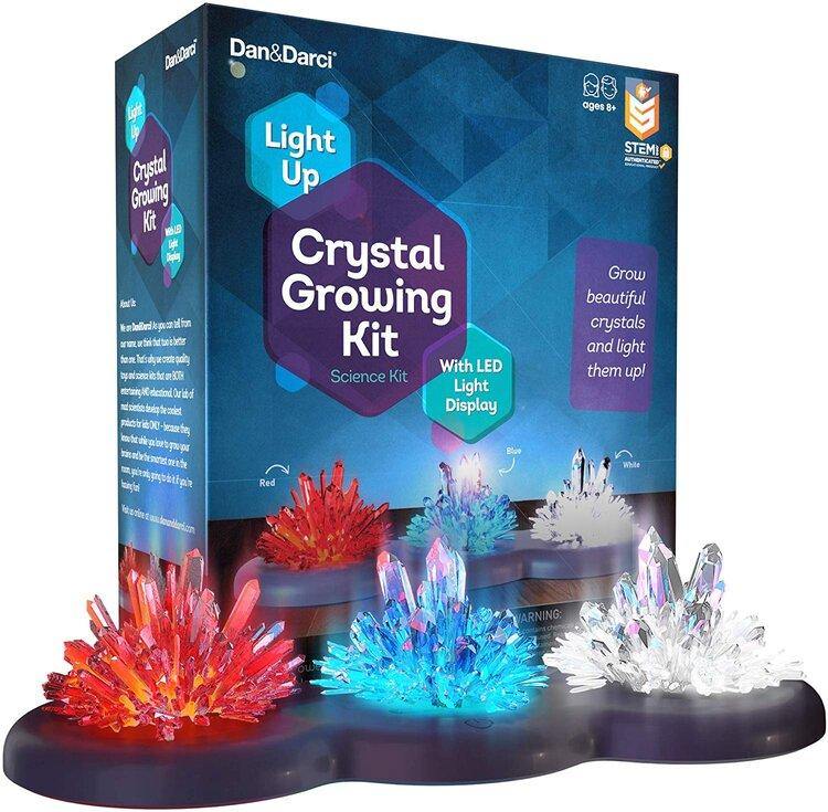 Dan & Darci Light-Up Crystal Growing Kit for Kids - TheToysRoom
