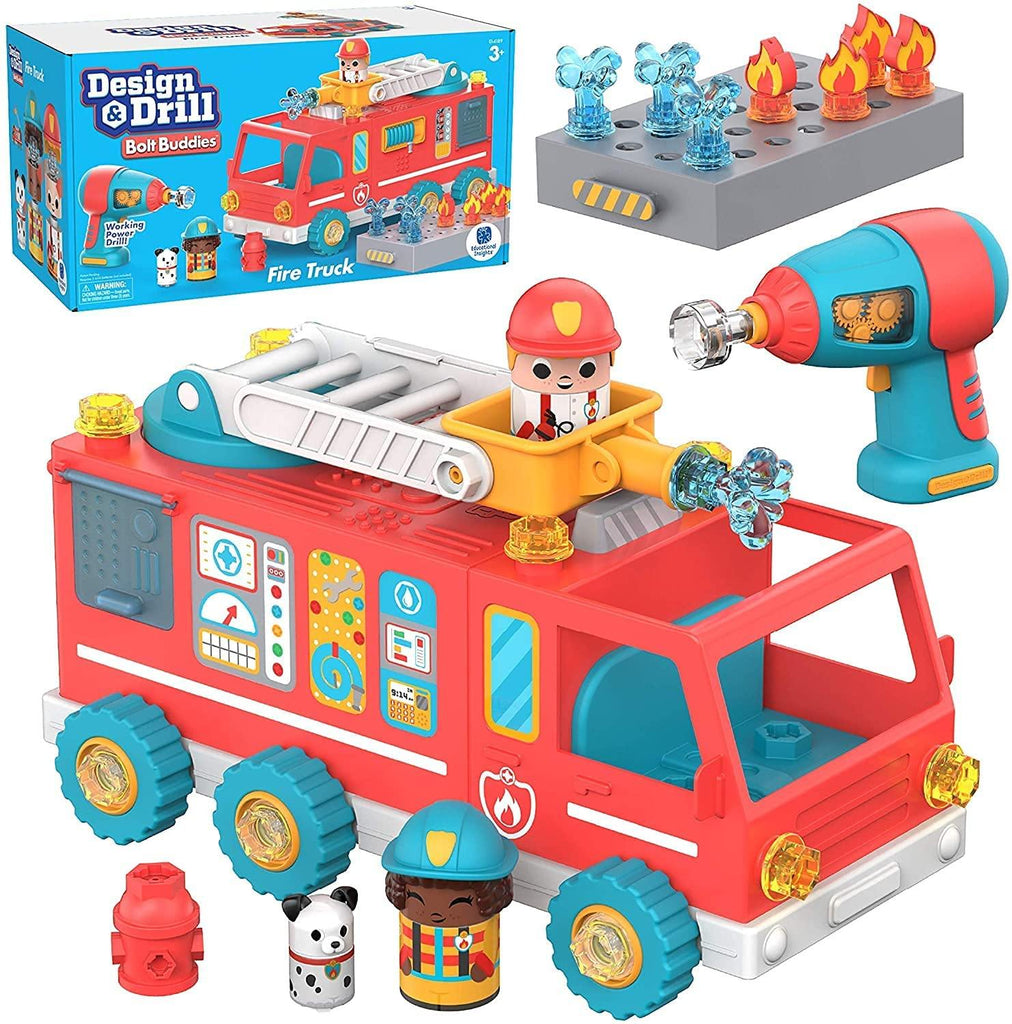 Design & Drill Buddies Fire Truck - TheToysRoom