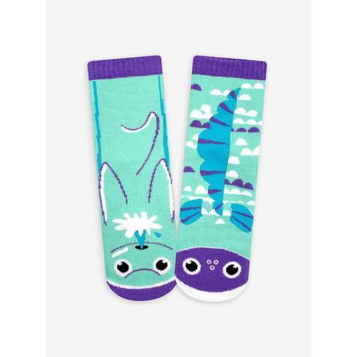 Dolphin & Fish, Kids Collectible Mismatched Socks - TheToysRoom