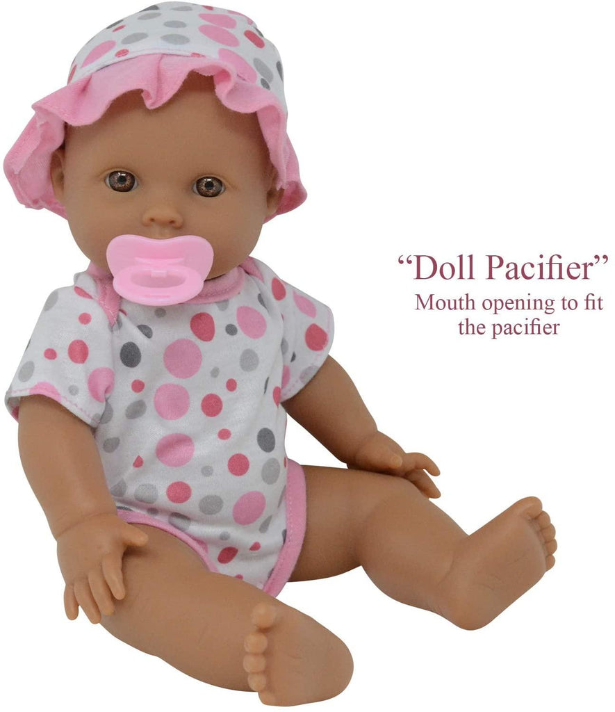 Drink and Wet Potty-Training Baby Doll Posable Dolls with Pacifier, Bottle, and Diapers - Helps Toilet Training for Kids (Hispanic) - TheToysRoom