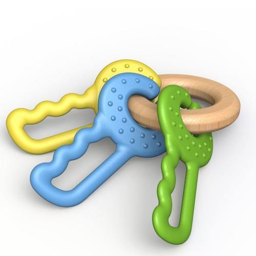 Green Keys Teether & Clutching Toy - TheToysRoom
