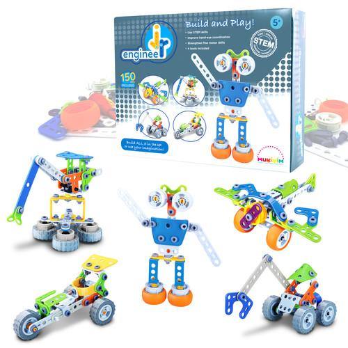 Jr Engineer. 150+ Pcs Building Blocks (Robot & Airplane) - TheToysRoom