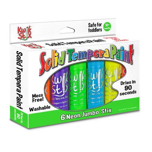 JUMBO Kwik Stix Solid Paint NEON colors TPG-645 - TheToysRoom