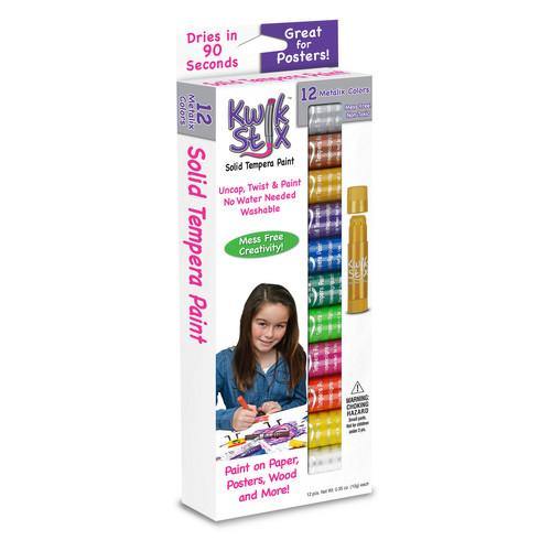Kwikstix Tempera Paint - 12 Metalix Colors TPG-614 - TheToysRoom
