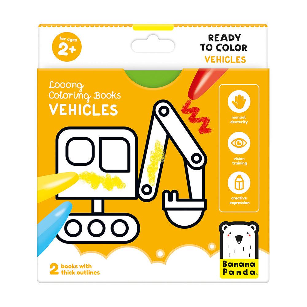 Looong Coloring Books - Ready to Color Vehicles - TheToysRoom
