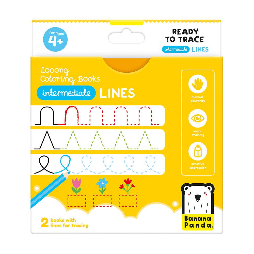 Looong Coloring Books Ready to Trace - Intermediate Lines - TheToysRoom