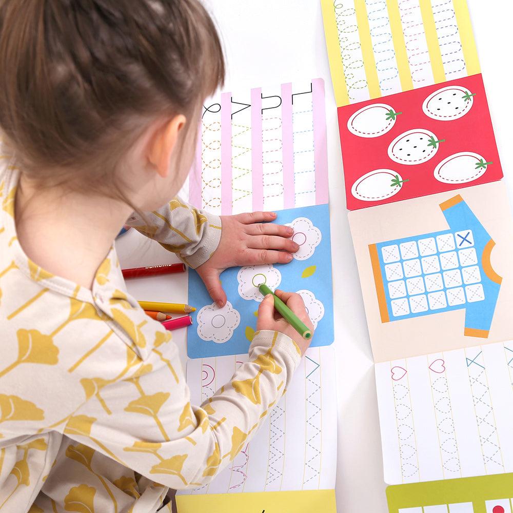 Looong Coloring Books Ready to Trace - Intermediate Lines - TheToysRoom