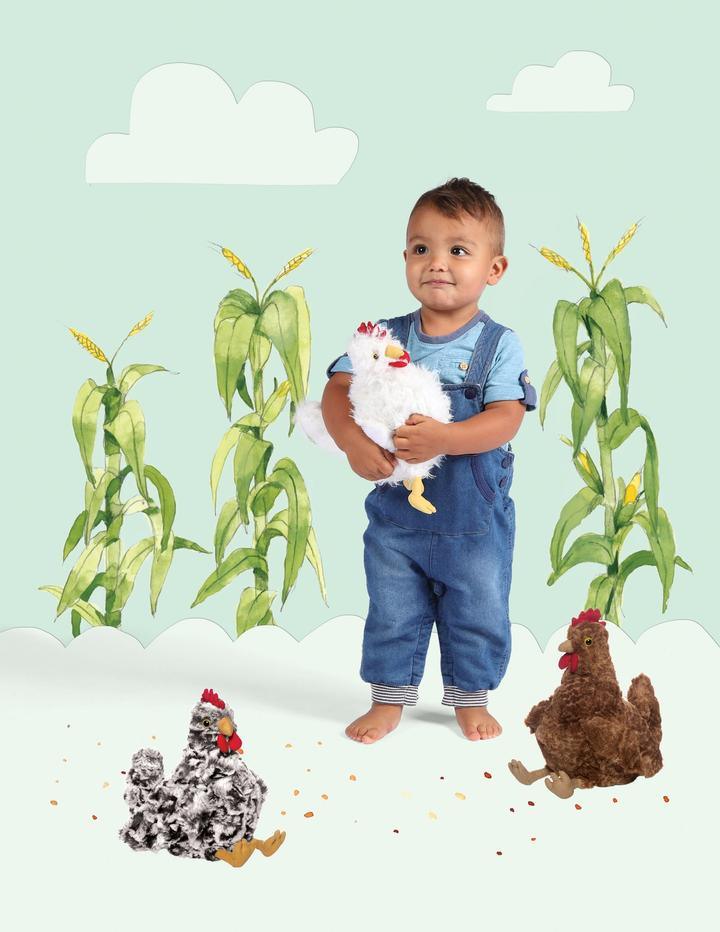 Manhattan Toy Henley Chicken - Black & White - TheToysRoom