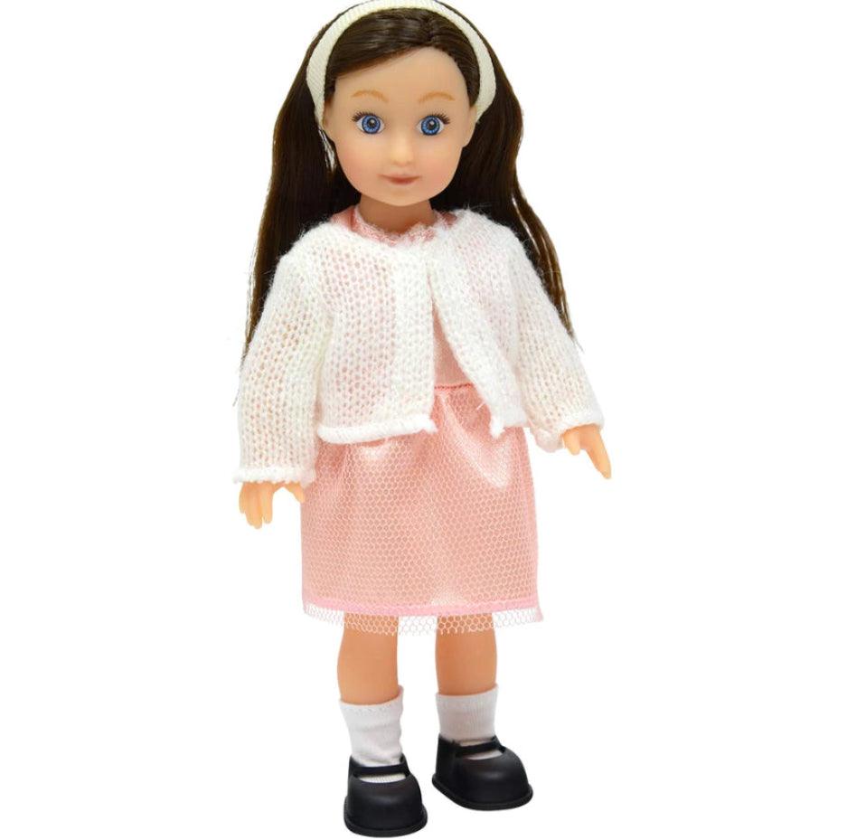 Mini Doll Bella - 6.5 Inch Vinyl Posable Doll - TheToysRoom
