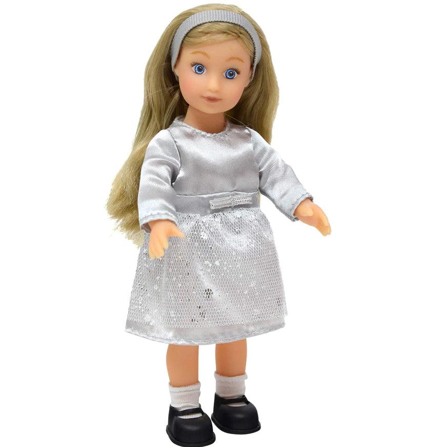 Mini Doll Lilly - 6.5 Inch Vinyl Posable Doll - TheToysRoom