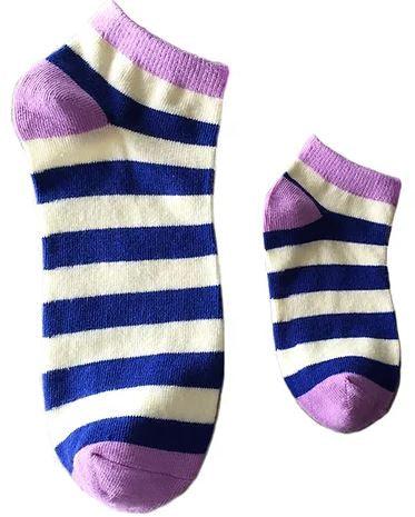 Mommy and Me Socks, Blue Stripes, 2-Pair Socks - TheToysRoom