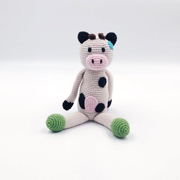 Pebble Farm Animal - Organic Cow Rattle - TheToysRoom