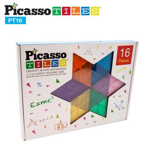 PicassoTiles PT16 3D Magnetic Building Block Tiles - TheToysRoom