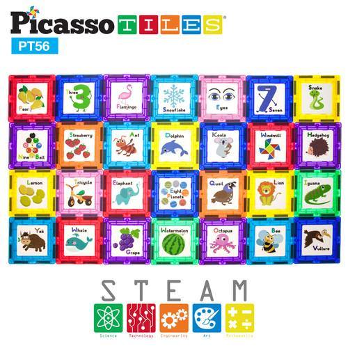 PicassoTiles PT56 3D Magnetic Building Block Tiles - TheToysRoom