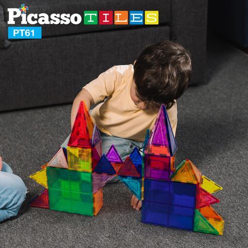 PicassoTiles PT61 3D Magnetic Building Block Tiles - TheToysRoom