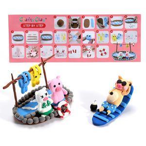 Pigs' Perfect Holiday 12 Color Premium Quality Air Dry Modeling Clay Kit for Kids - TheToysRoom