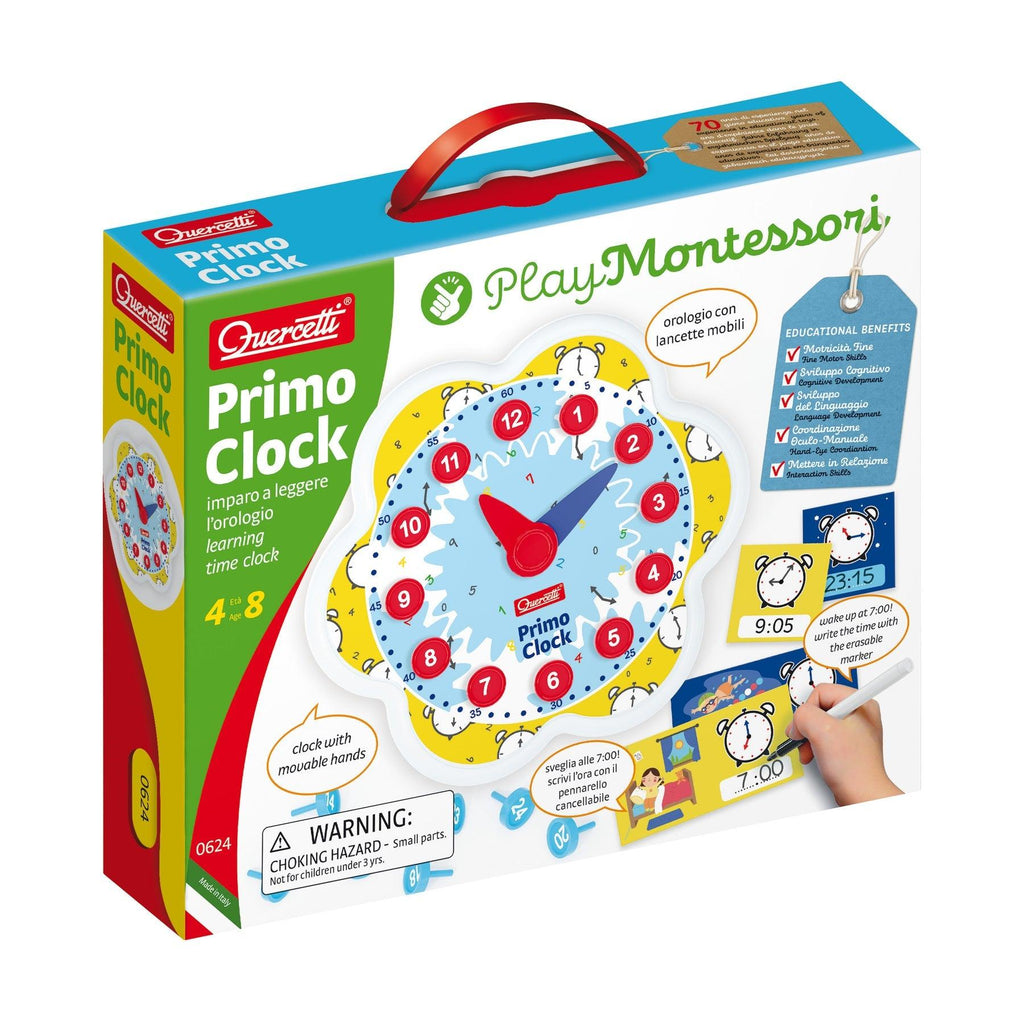 Quercetti Play Montessori Primo Clock - TheToysRoom
