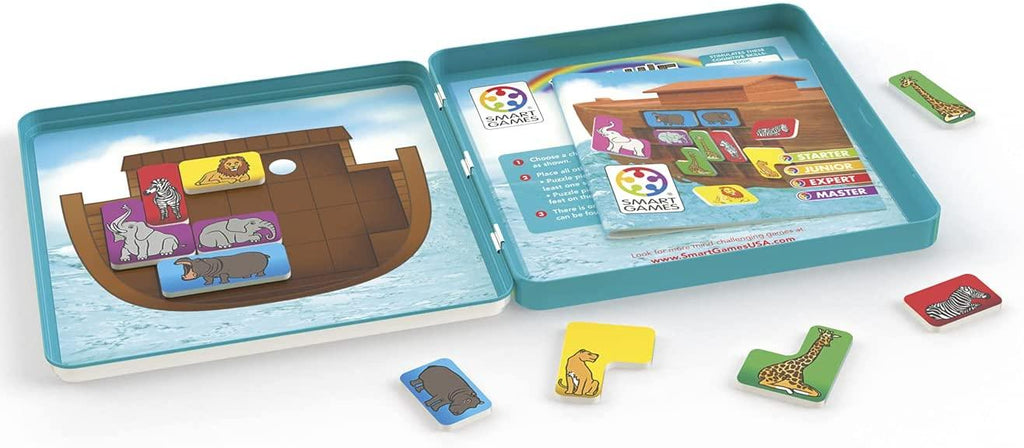 SmartGames Noah's Ark Tin Box Magnetic Travel Game - TheToysRoom