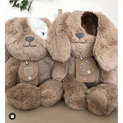 Soft Toy | Plush Toys | Taupe Dog - Dave Dog Huggie - TheToysRoom