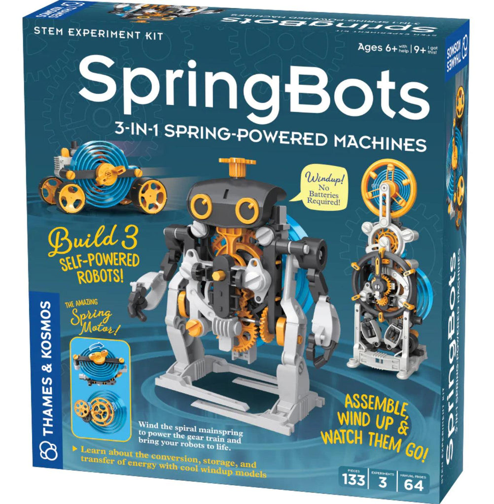 SpringBots: 3-in-1 Spring-Powered Machines - Spring-Powered Robots - TheToysRoom