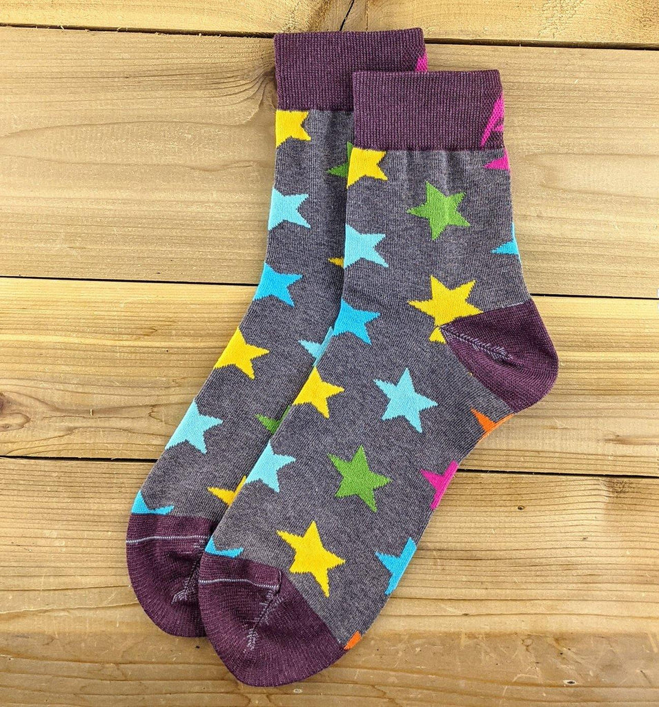 Stars - Half Crew Socks - Organic Cotton - TheToysRoom