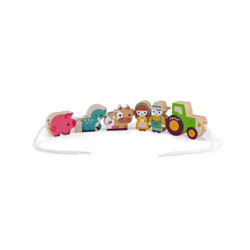 Stringable Farm - Themed Beads (wood) - TheToysRoom