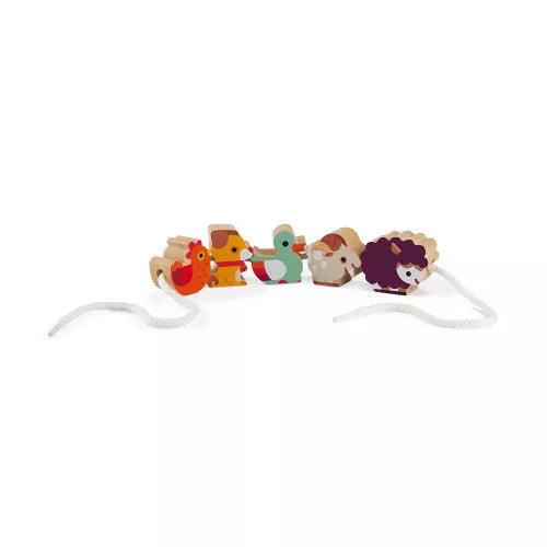 Stringable Farm - Themed Beads (wood) - TheToysRoom