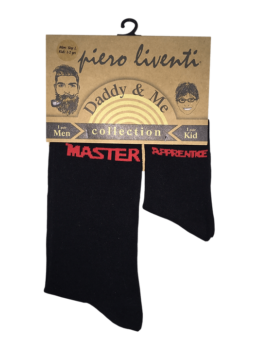 Daddy & Me, Master & Apprentice, 2-Pair Socks - TheToysRoom